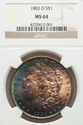 1883 O NGC MS64 Graded Morgan Silver Dollar - Awes