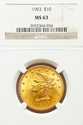 1903 $10 Liberty Gold Eagle NGC MS63 - RARE Pop 11