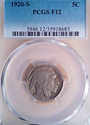 1920 S Buffalo Nickel PCGS F12