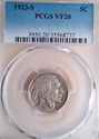 1923 S Buffalo Nickel PCGS VF20 8737