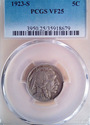 1923 S Buffalo Nickel PCGS VF25