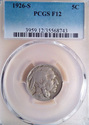 1926 S Buffalo Nickel PCGS F12