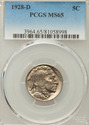 1928 D Buffalo Nickel PCGSMS65 SUPER NICE for the 