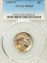 1935 S Buffalo Nickel PCGS MS65 SUPER NICE for the