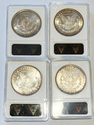 4 ANACS Soap Bar Uncirculated Morgan Silver Dollar