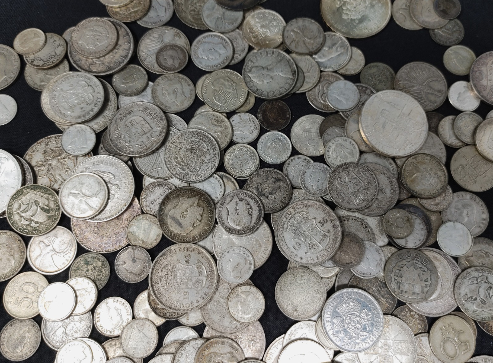 45.3ozt Assorted World/Foreign Silver Coins 28176 | eBay