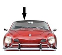 1969 Volkswagen Karmann Ghia 2dr Coupe Windshield 