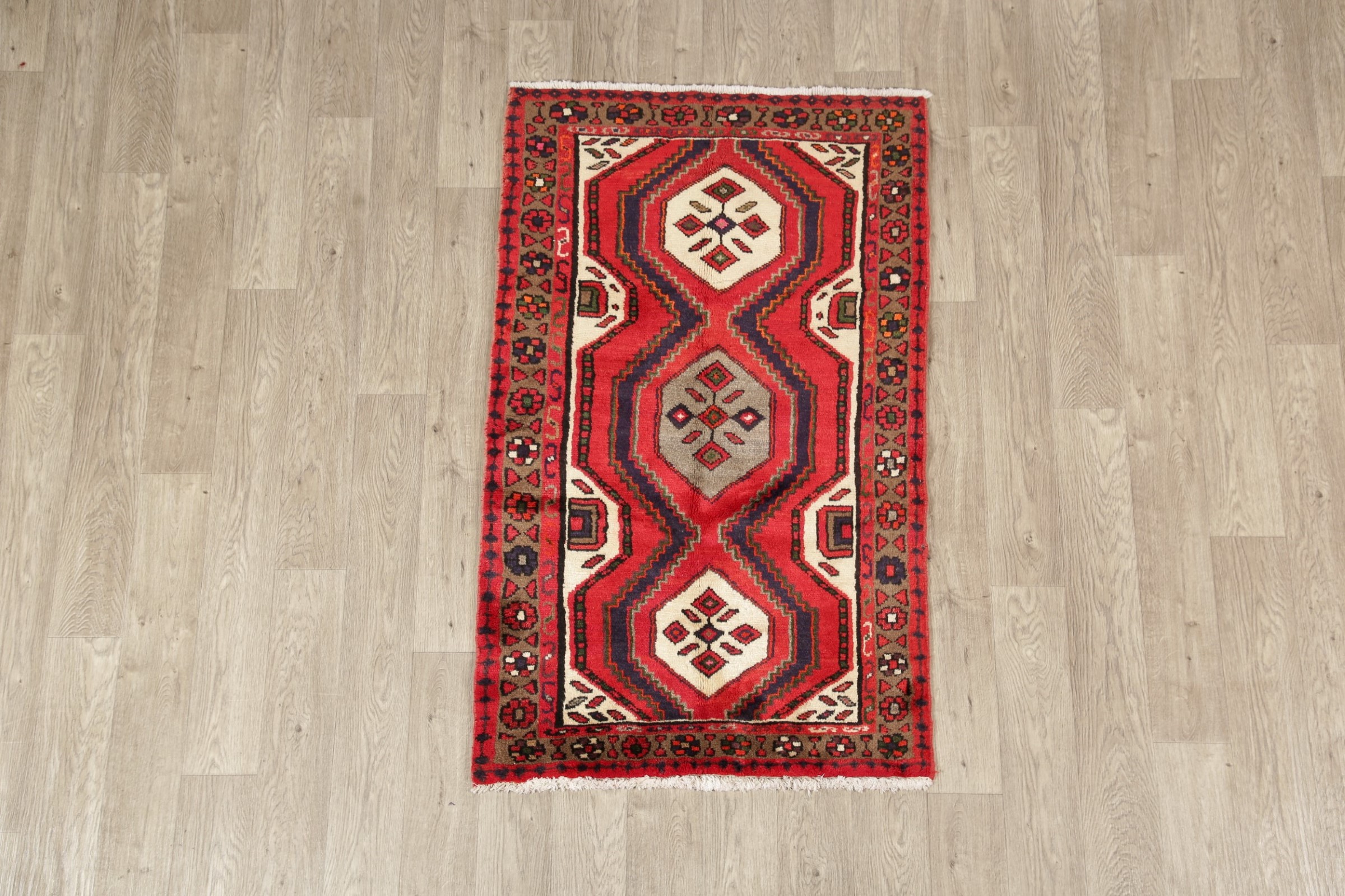 BLACK FRIDAY DEAL Geometric Malayer Oriental Area Rug Wool Handmade