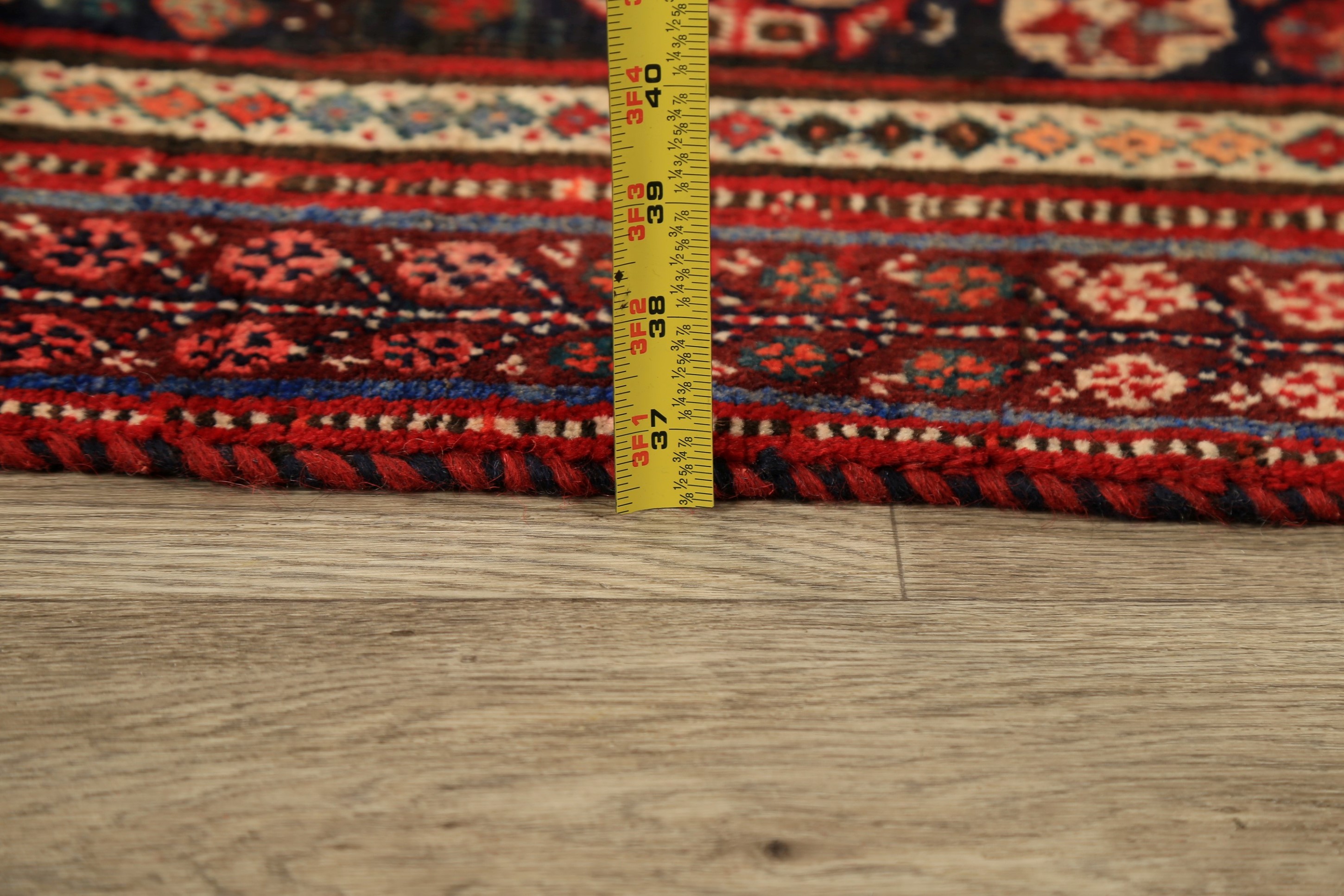 Antique Tribal Geometric Lori HandKnotted Wool Area Rug RED Oriental Carpet 5x8 eBay