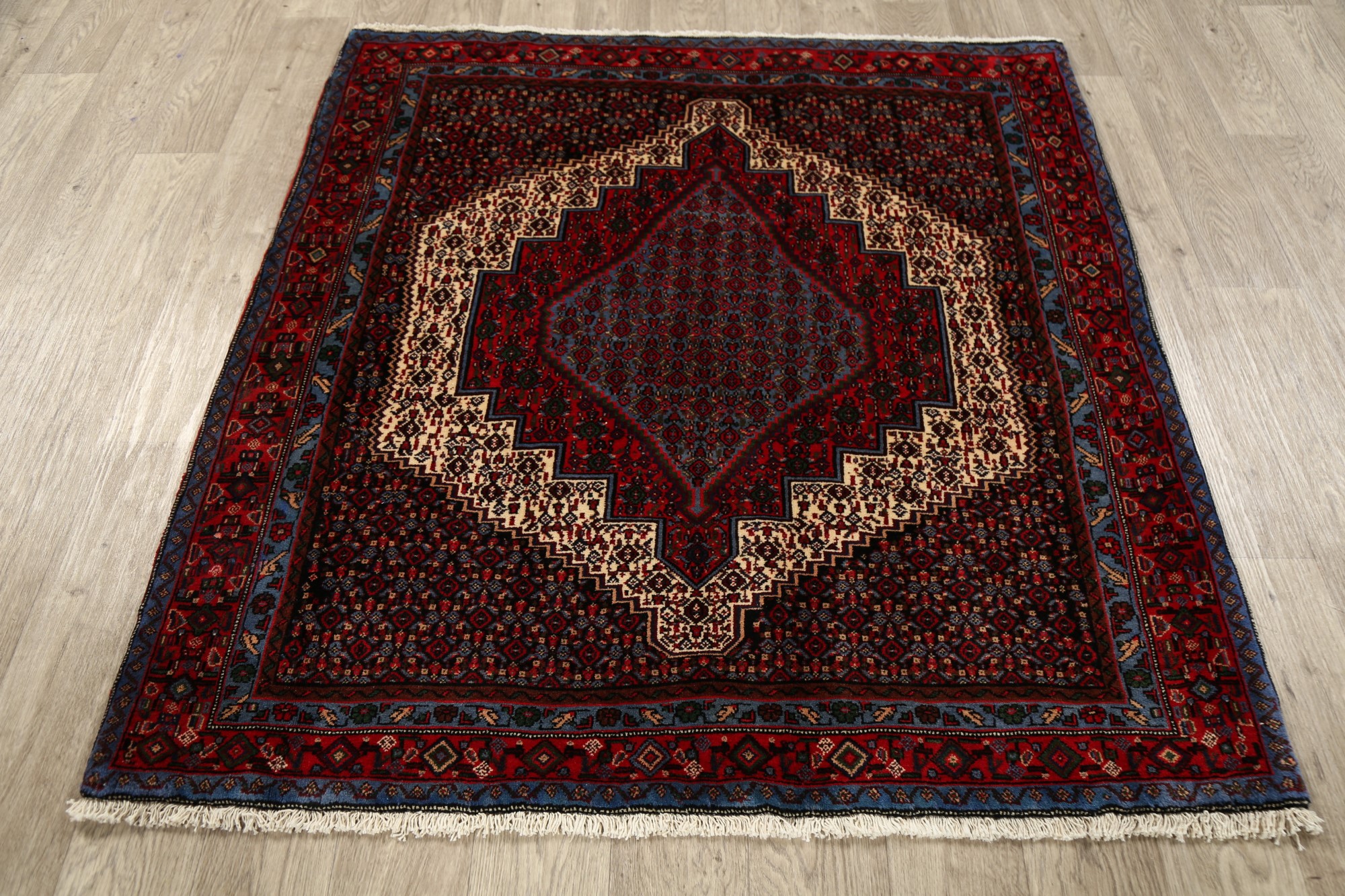 Tribal Geometric Bidjar HandKnotted Area Rug Wool Oriental Square Carpet 5x5 eBay