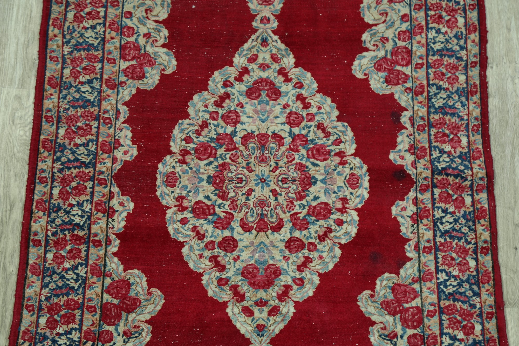 Antique Floral Traditional Area Rug HandKnotted Oriental Kitchen