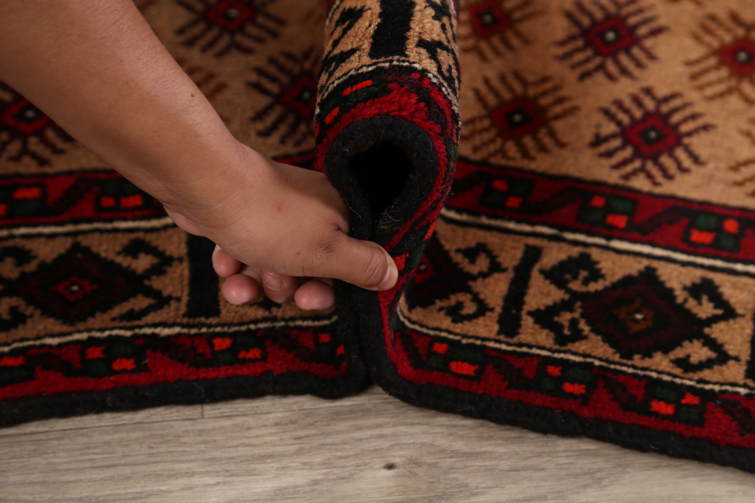 4x6 Tribal Geometric Balouch Afghan Area Rug Handknotted Wool AllOver Carpet eBay