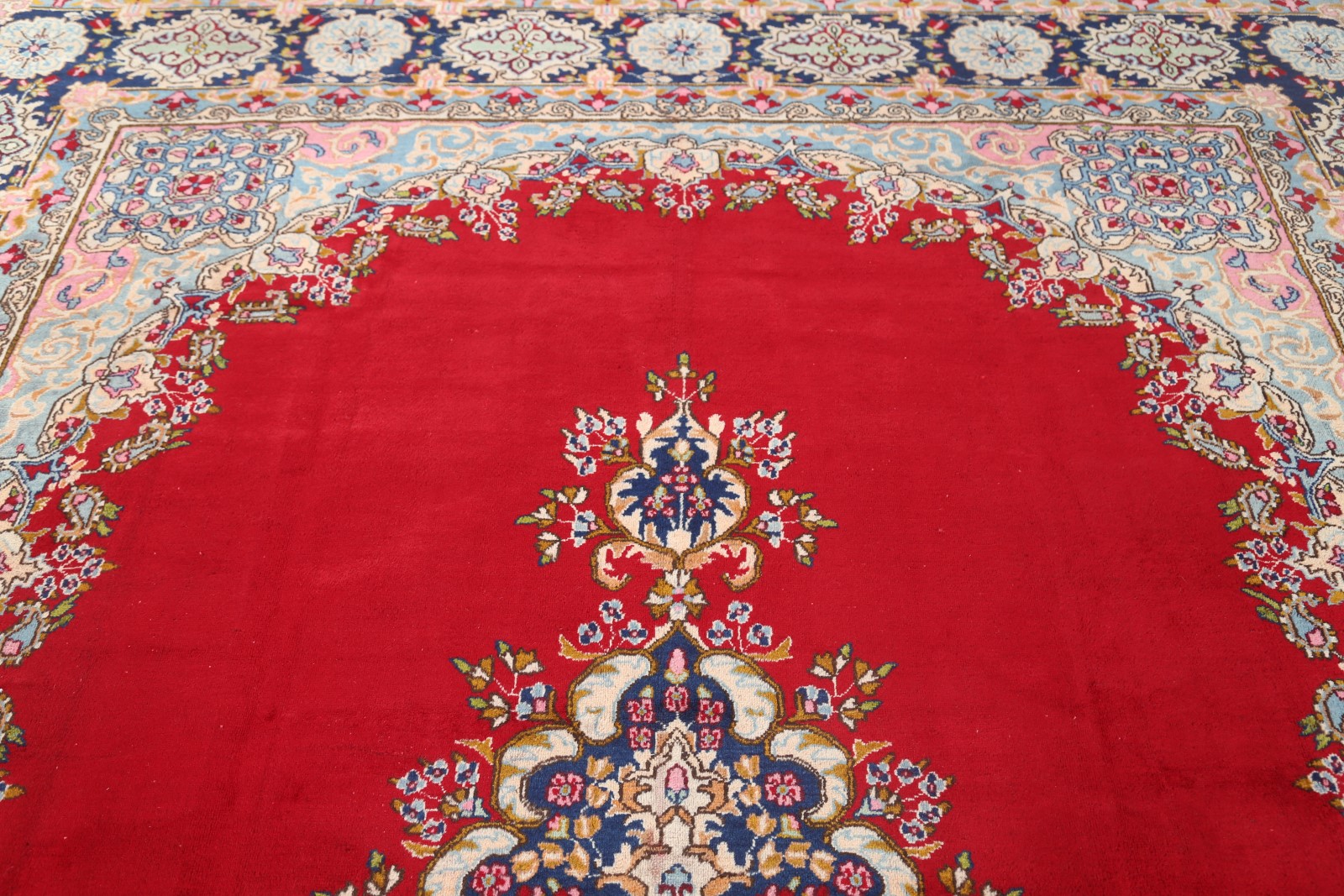 Rug Decorative 10x14 Wool Kirman Oriental Area Rug RED 13' 7 x 9' 10 eBay