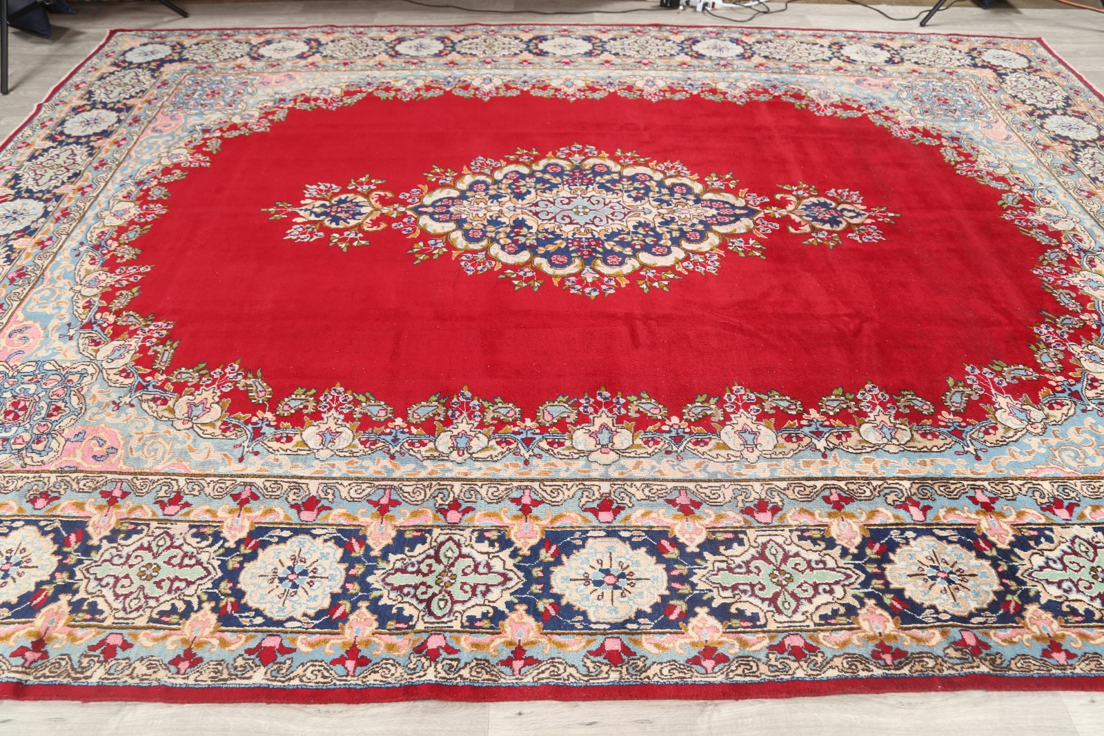 Rug Decorative 10x14 Wool Kirman Oriental Area Rug RED 13' 7 x 9' 10 eBay