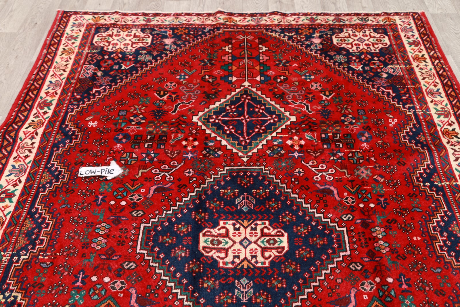 Tribal Rug 6x9 Wool HandKnotted Kashkuli Lori Oriental Area Rug Carpet