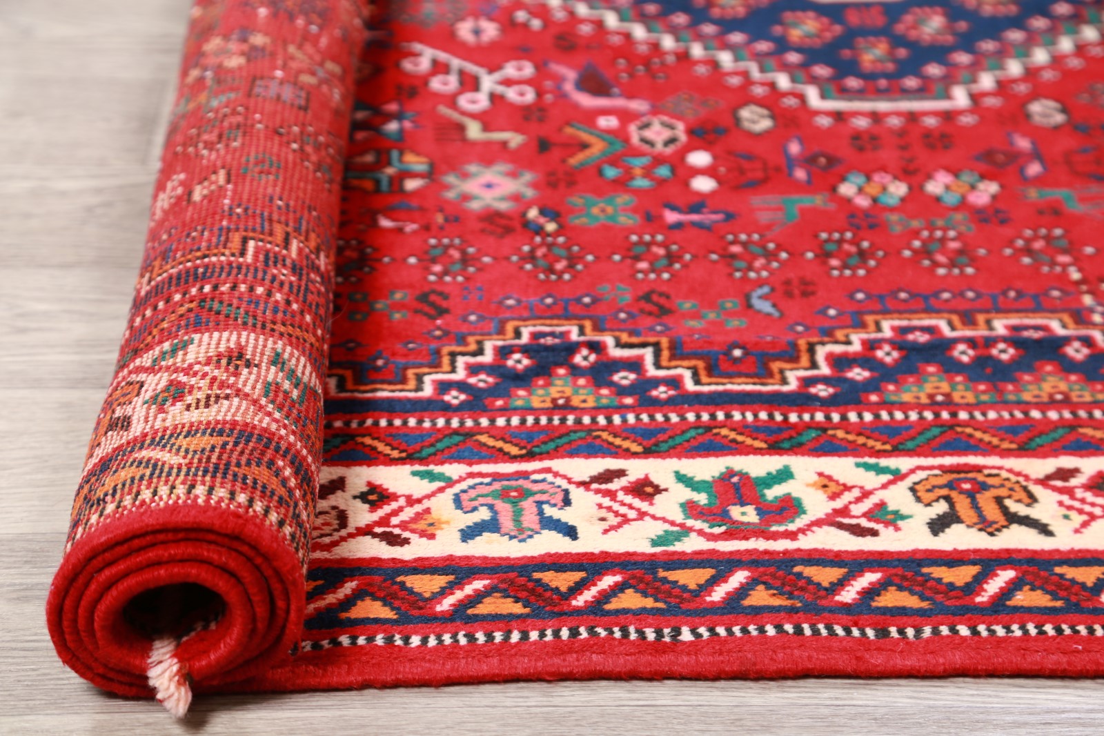 Tribal Rug 6x9 Wool HandKnotted Kashkuli Lori Oriental Area Rug Carpet