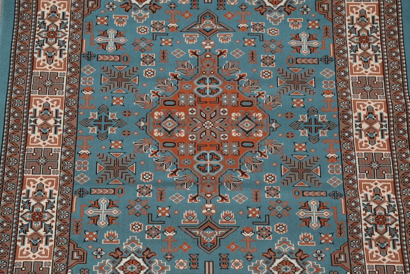 Geometric Kilim Style Decorative Turkish Oriental Area Rug 5x7 Teal
