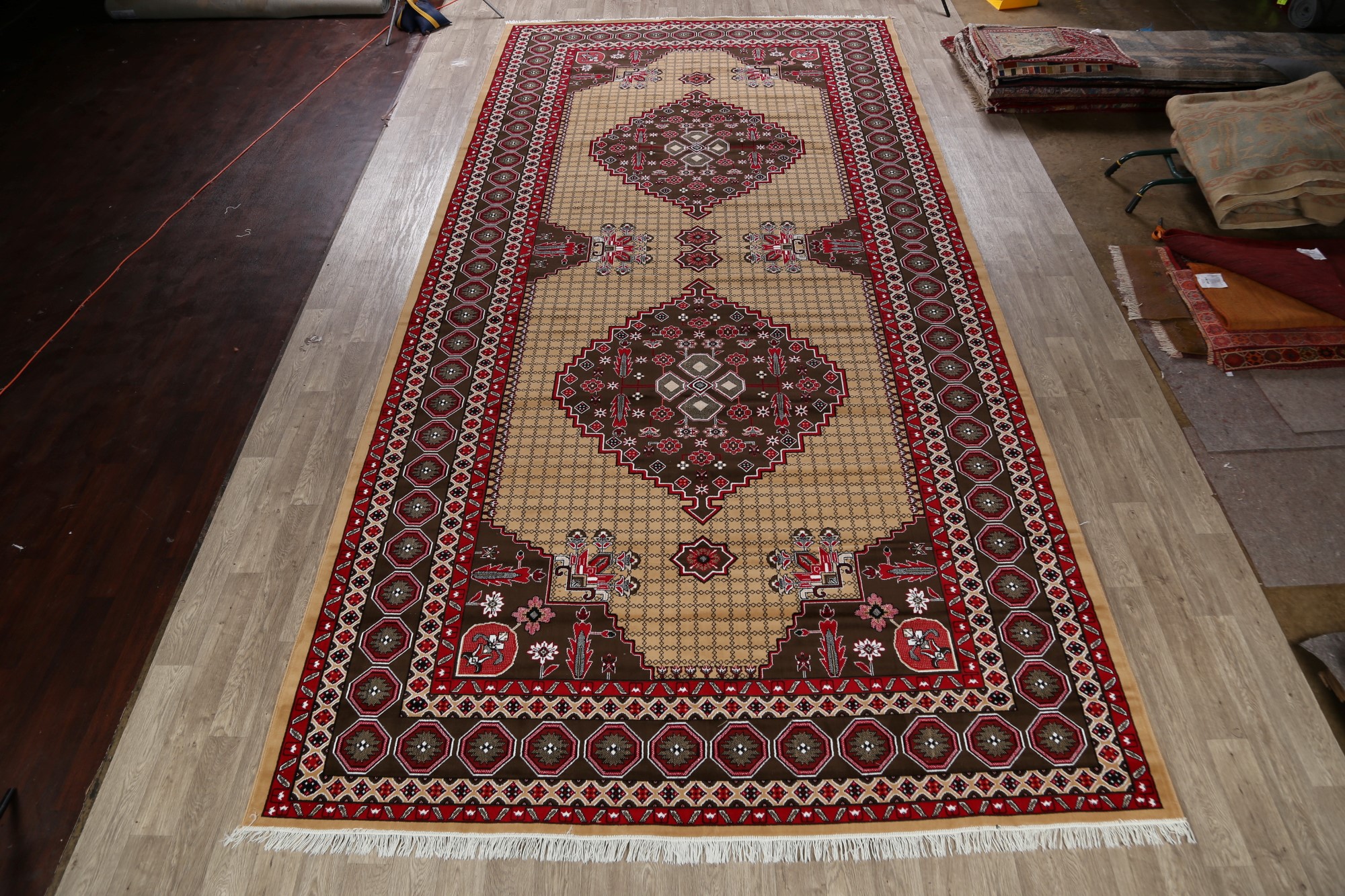 Geometric Aubusson Turkish Traditional Oriental Area Rug Oversize Carpet 10x20 Ebay