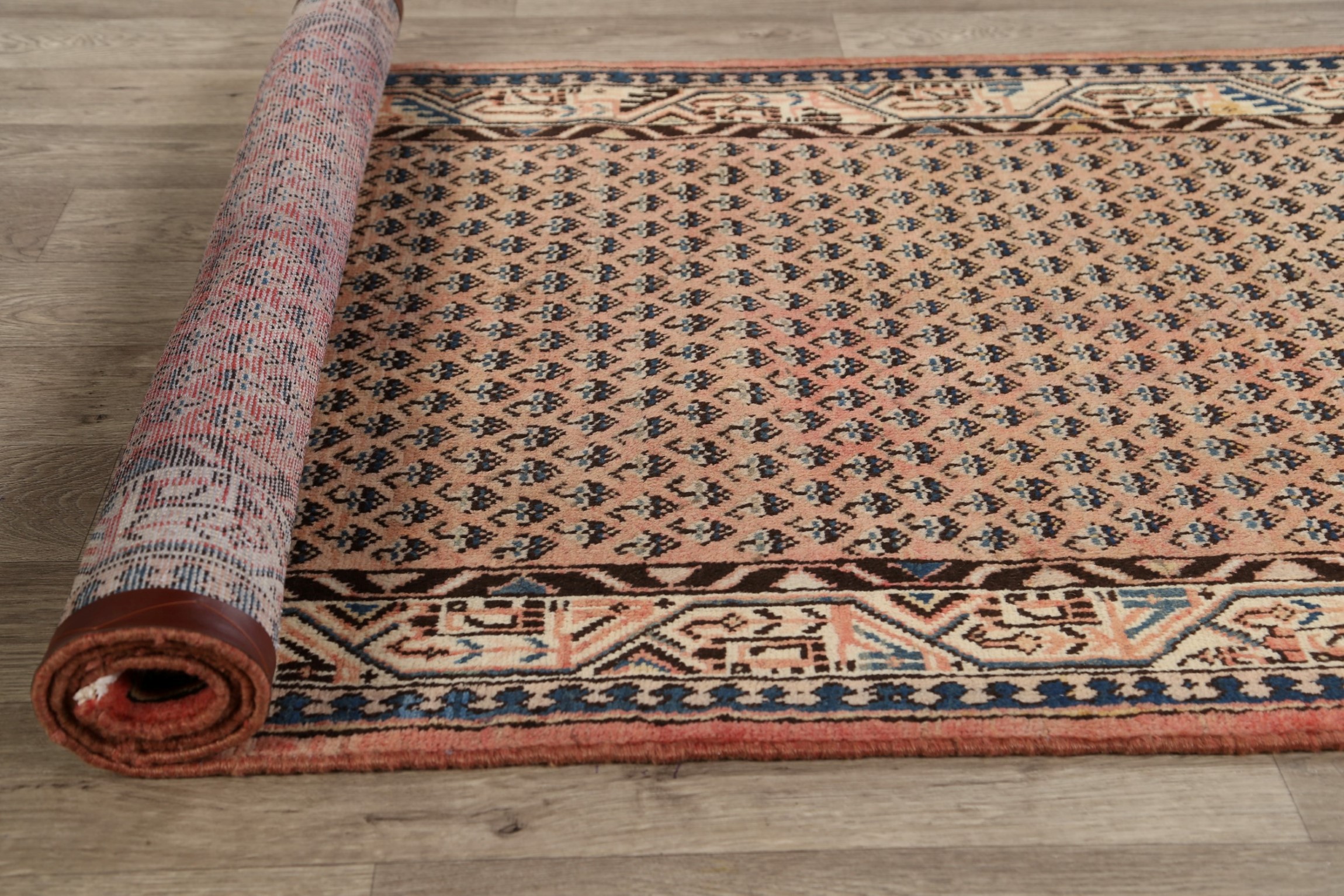 Vintage HandKnotted Botemir Traditional Runner Rug Oriental Wool