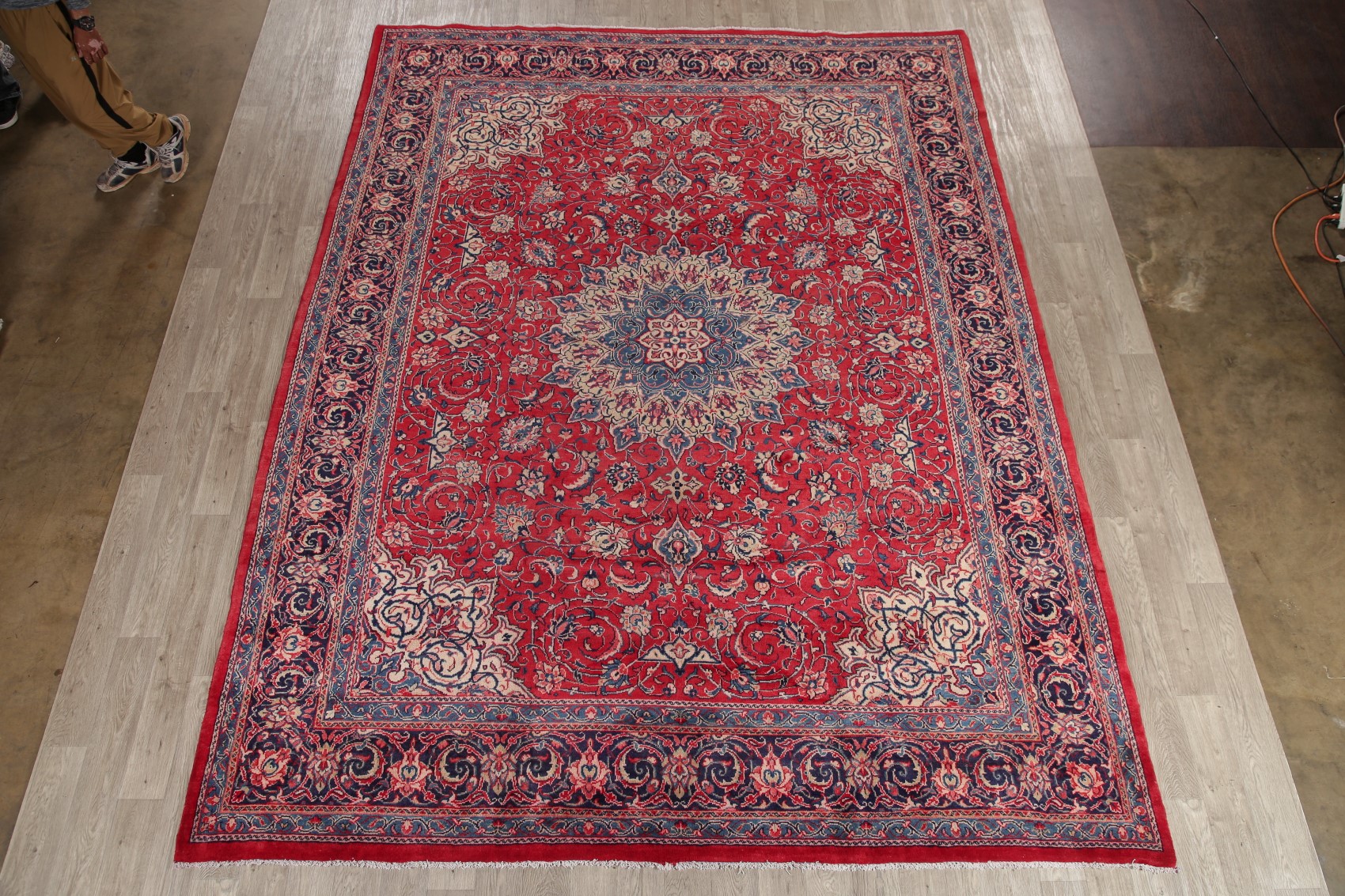 Area Rug HandKnotted Floral Oriental Wool Vintage 10 x 13 Carpet eBay