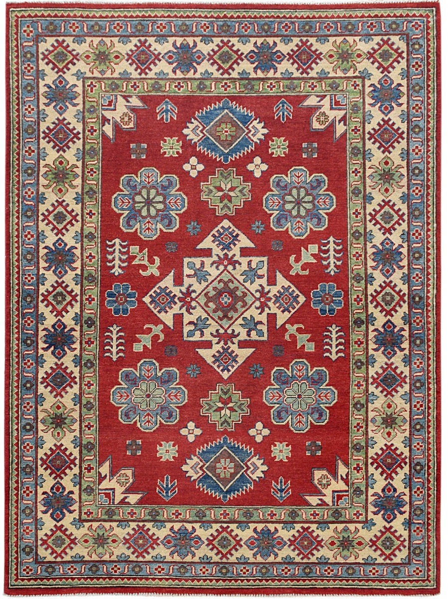 5x7 Super Kazak Geometric Oriental Area Rug Wool Hand Knotted Kitchen Carpet Ebay