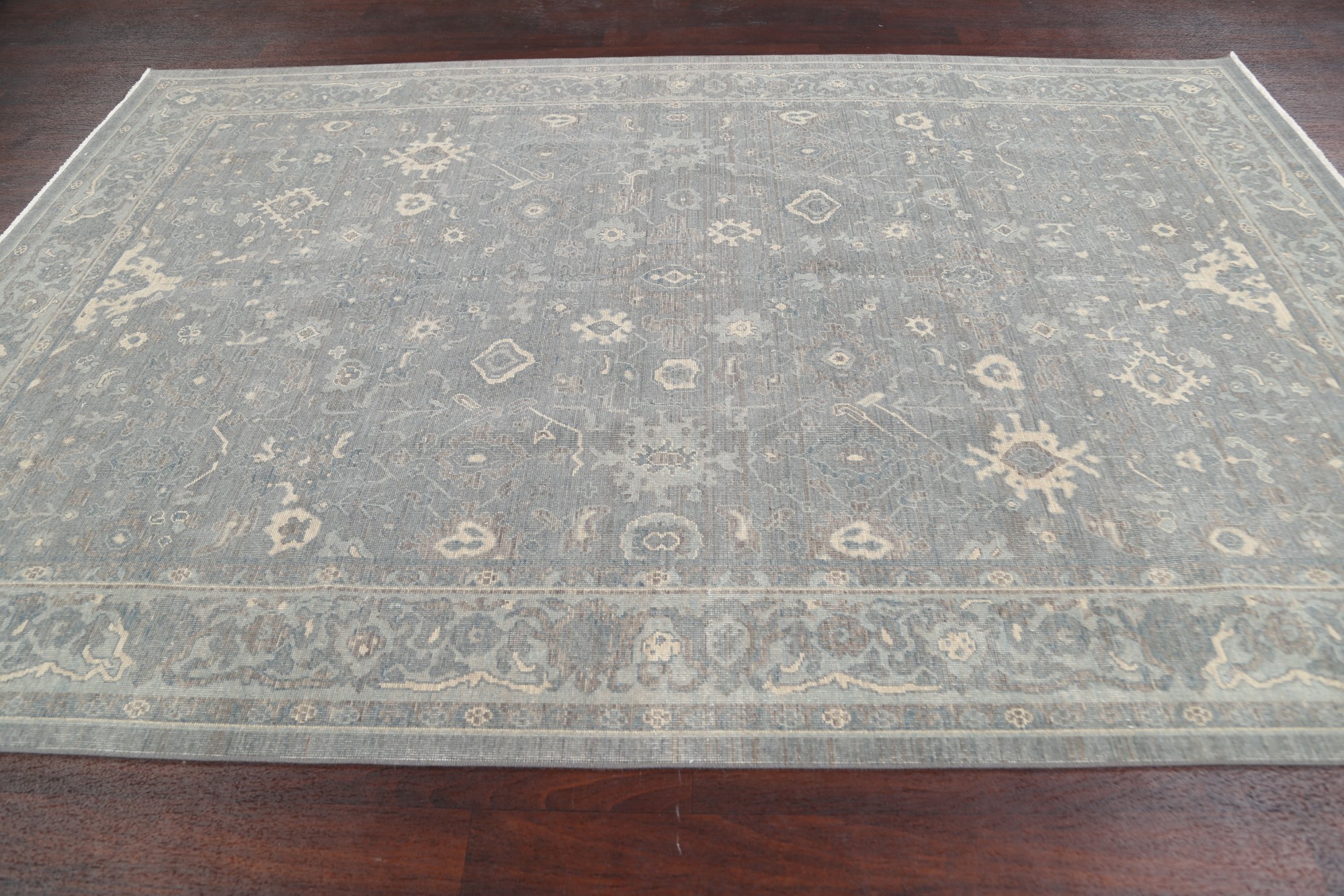 60×104 \"zig-zag” ViNTAGE TURKiSH RUG Steelman Rugs — Vintage Turkish Oushak Rug 7'8