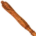 15" Hand Carved Mahogany Wood Blossom Magic Wand