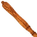 15" Hand Carved Mahogany Wood Blossom Magic Wand