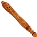 15" Hand Carved Mahogany Wood Blossom Magic Wand