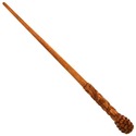 15" Hand Carved Bunty Mahogany Wood Magic Wand