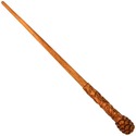 15" Hand Carved Bunty Mahogany Wood Magic Wand