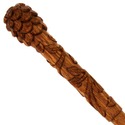 15" Hand Carved Bunty Mahogany Wood Magic Wand