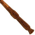 16" Hand Carved Mahogany Wood Elder Magic Wand