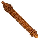 15" Hand Carved Mahogany Wood Corvus Magic Wand