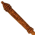 15" Hand Carved Mahogany Wood Corvus Magic Wand