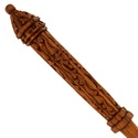 15" Hand Carved Mahogany Wood Corvus Magic Wand