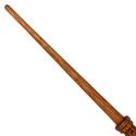 15" Hand Carved Mahogany Wood Corvus Magic Wand