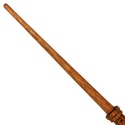 15" Hand Carved Mahogany Wood Corvus Magic Wand