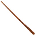 14" Hand Carved Albus Potter Mahogany Wood Magic W