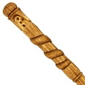 14" Hand Carved Mahogany Wood Percy Magic Wand