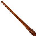 14" Hand Carved Castle Mahogany Wood Magic Wand