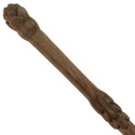 14" Legacy Stalk Hand Carved Mahogany Wood Magic W