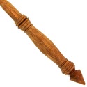 16" Hand Turned Classic Mahogany Wood Magic Wand