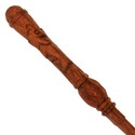 14" Hand Carved Hufflepuff Mahogany Wood Magic Wan
