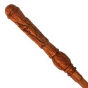14" Hand Carved Hufflepuff Mahogany Wood Magic Wan