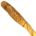 14.5" Hand Carved Almond Wood Serpent Magic Wand