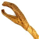 14.5" Hand Carved Almond Wood Serpent Magic Wand