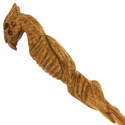 14.5" Hand Carved Thestral Almond Wood Magic Wand