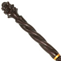 16" Hand Carved Mahogany Wood Mad-Eye Magic Wand