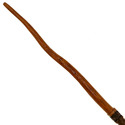 14.5" Hand Turned Carved Caduceus Teak Wood Magic 